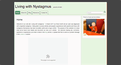 Desktop Screenshot of livingwithnystagmus.info