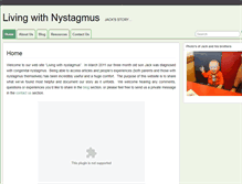 Tablet Screenshot of livingwithnystagmus.info